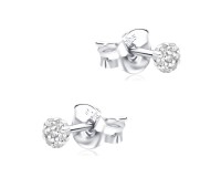 Crystal Silver Stud Earring STS-6445